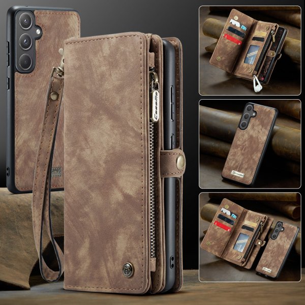 CaseMe Samsung Galaxy S25 FE Etui 008 Series Aftageligt Cover Brun