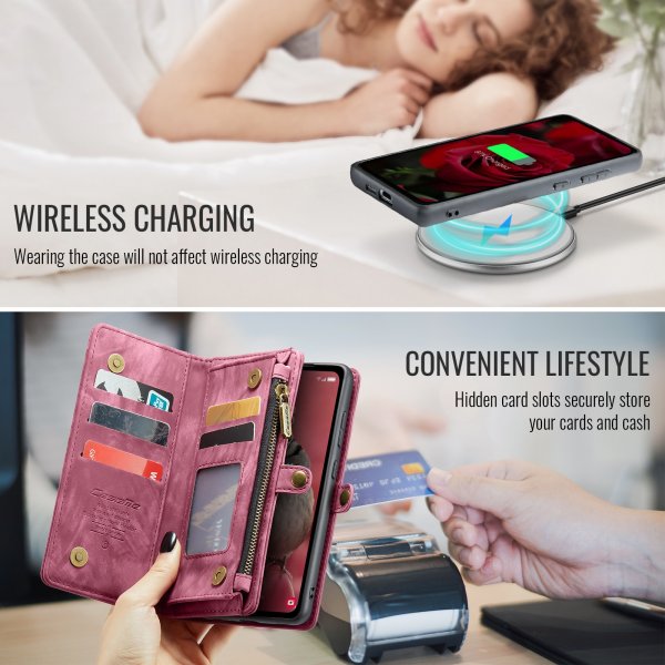 CaseMe Samsung Galaxy S25 FE Etui 008 Series Aftageligt Cover Rød