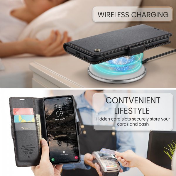 CaseMe Samsung Galaxy S25 FE Etui 023 Series Sort