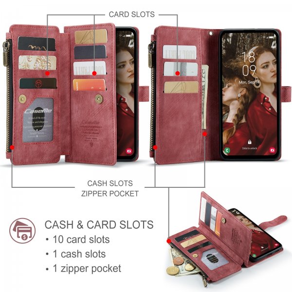 CaseMe Samsung Galaxy S25 FE Cover C30 Series Rød