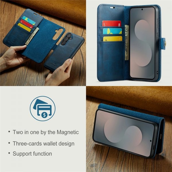 Dg.Ming Samsung Galaxy S25 FE Etui med Aftagelig Skal Blå