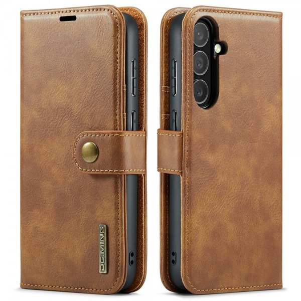 Dg.Ming Samsung Galaxy S25 FE Etui med Aftageligt Cover Brun