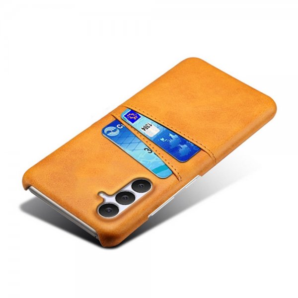 Samsung Galaxy S25 FE Cover med to Kortlommer Lysebrun