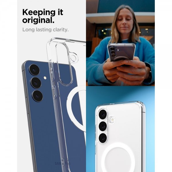 Spigen Samsung Galaxy S25 FE Cover Ultra Hybrid MagFit Clear White