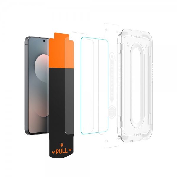 Spigen Samsung Galaxy S25 FE Skærmbeskytter GLAS.tR EZ Fit Pro 2-pak