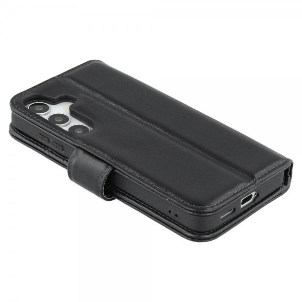 Nordic Covers Samsung Galaxy S24/Galaxy S25 Etui Essential Leather Raven Black