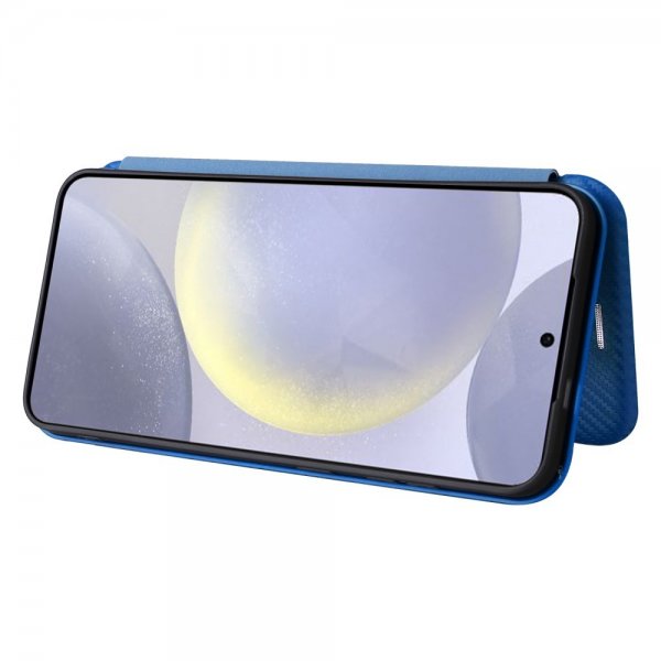 Samsung Galaxy S25 Cover Kulfibertekstur Blå