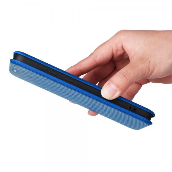 Samsung Galaxy S25 Cover Kulfibertekstur Blå
