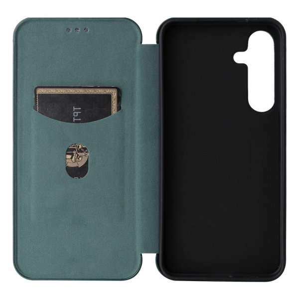 Samsung Galaxy S25 Cover Kulfibertekstur Grøn