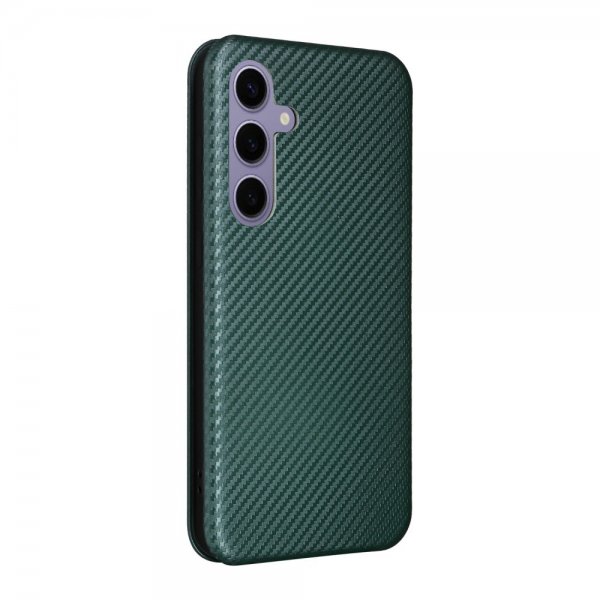 Samsung Galaxy S25 Cover Kulfibertekstur Grøn