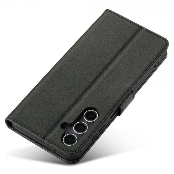 Lc.Imeeke Samsung Galaxy S25 Cover med Kortrum Kickstand Sort