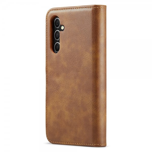 Dg.Ming Samsung Galaxy S25 Etui med Aftageligt Cover Brun