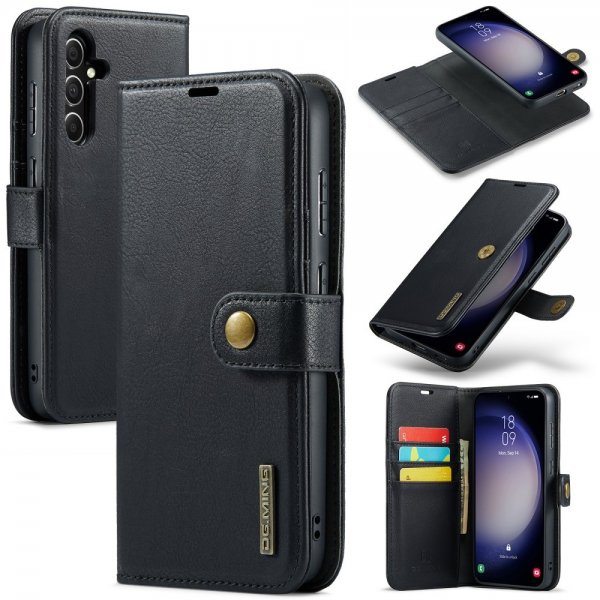Dg.Ming Samsung Galaxy S25 Etui med Aftagelig Skal Sort