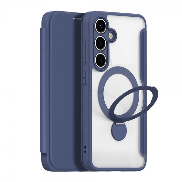 Dux Ducis Samsung Galaxy S25 Cover Skin X Pro Series Støtteben MagSafe Blå