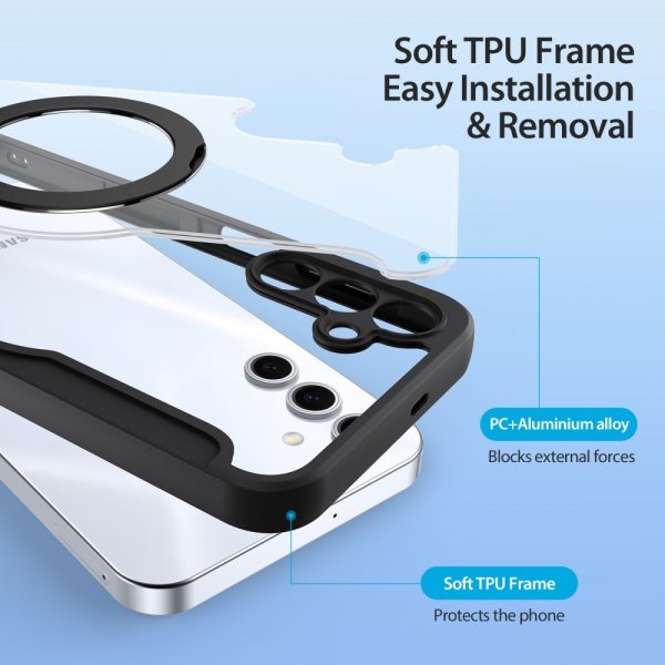 Dux Ducis Samsung Galaxy S25 Fodral Skin X Pro Series Kickstand MagSafe Sort