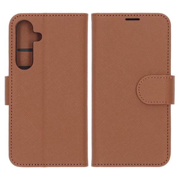 Samsung Galaxy S25 Etui med Kortlomme og Stativfunktion Brun