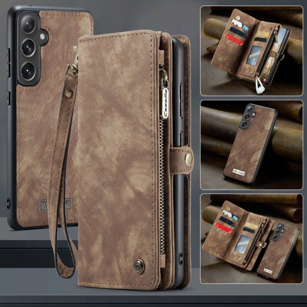 CaseMe Samsung Galaxy S25 Plus Etui 008 Series Aftageligt Cover Brun