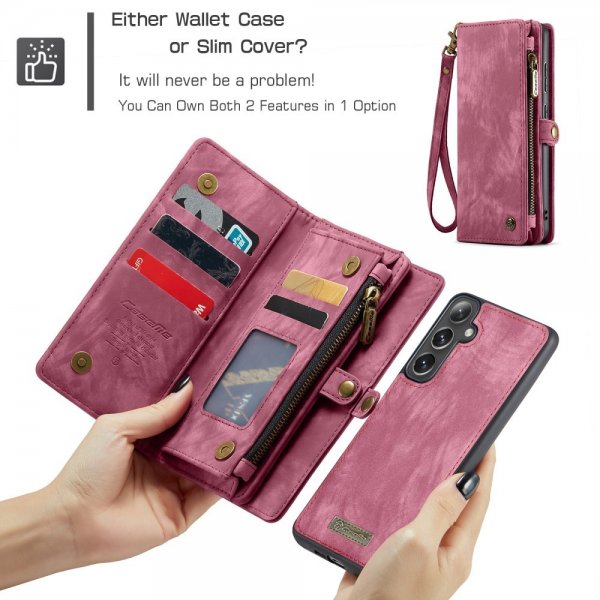 CaseMe Samsung Galaxy S25 Plus Etui 008 Series Aftageligt Cover Rød