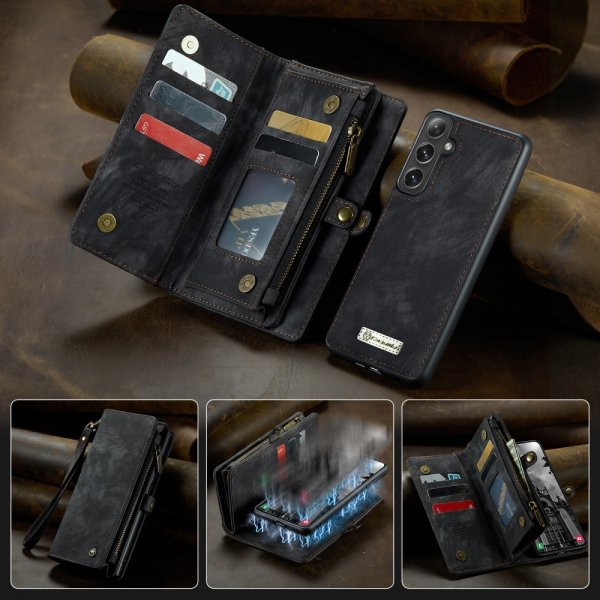 CaseMe Samsung Galaxy S25 Plus Etui 008 Series Aftageligt Cover Sort