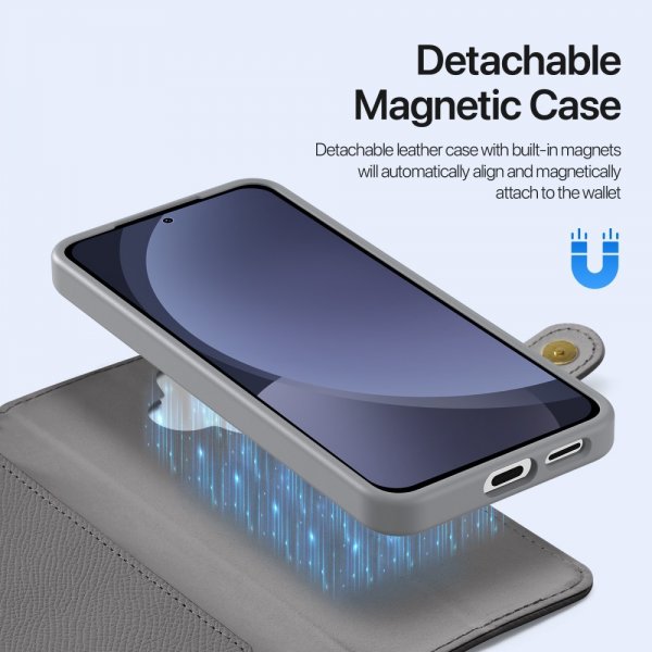 Dux Ducis Samsung Galaxy S25 Plus Etui 2-i-1 Lawa Series MagSafe Grå