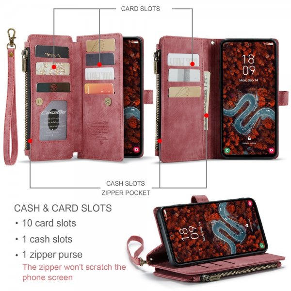CaseMe Samsung Galaxy S24 Plus/S25 Plus Cover C30 Series Rød