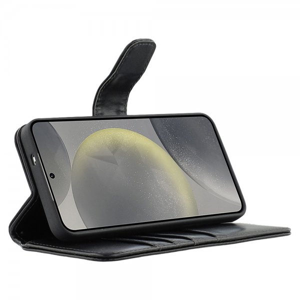 Nordic Covers Samsung Galaxy S24 Plus/Galaxy S25 Plus Etui Essential Leather Raven Black