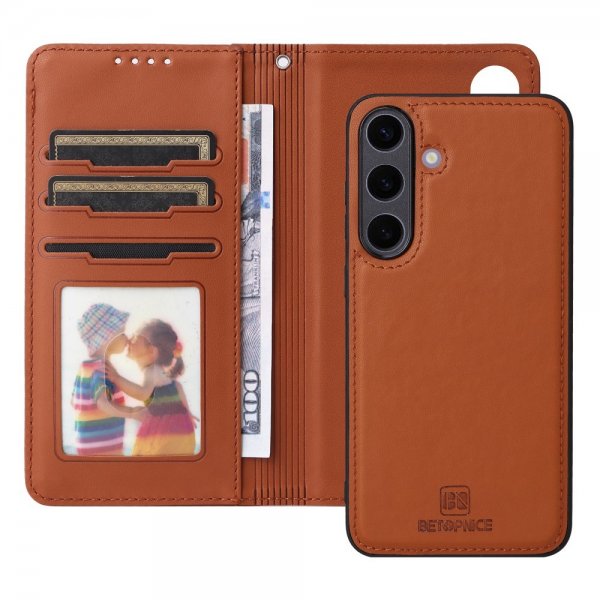 Betopnice Samsung Galaxy S25 Plus Cover med aftageligt etui 005 Brun
