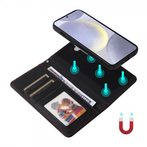 Betopnice Samsung Galaxy S25 Plus Cover med aftageligt etui 005 Sort