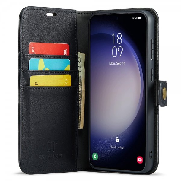 Dg.Ming Samsung Galaxy S25 Plus Etui med Aftageligt Cover Sort