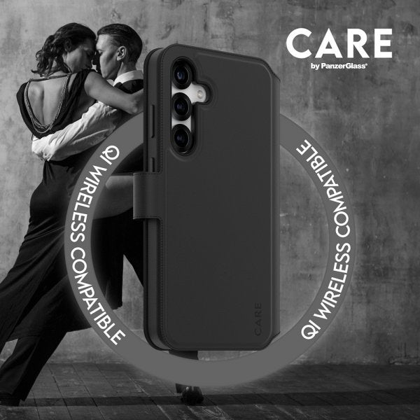 CARE by PanzerGlass Samsung Galaxy S25 Plus Etui Tango Two-in-One Wallet MagSafe Sort