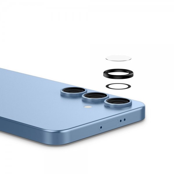 Spigen Samsung Galaxy S25 Plus Kamerabeskyttelse GLAS.tR EZ Fit Optik Pro 2-pak Sort