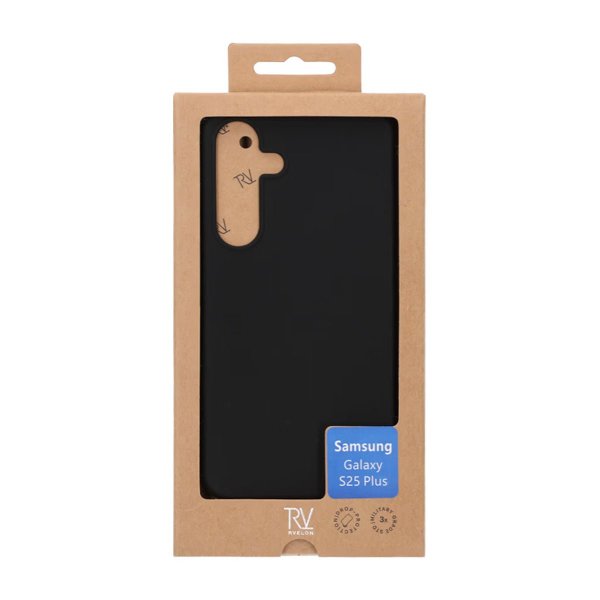 Rvelon Samsung Galaxy S25 Plus Cover Silikone Sort