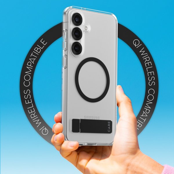 CARE by PanzerGlass Samsung Galaxy S25 Plus Cover Kickstand MagSafe Sort