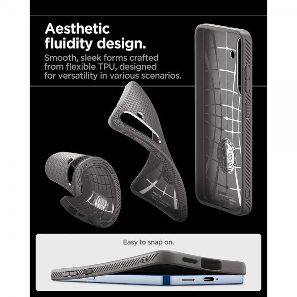 Spigen Samsung Galaxy S25 Plus Cover Liquid Air Marble Gray