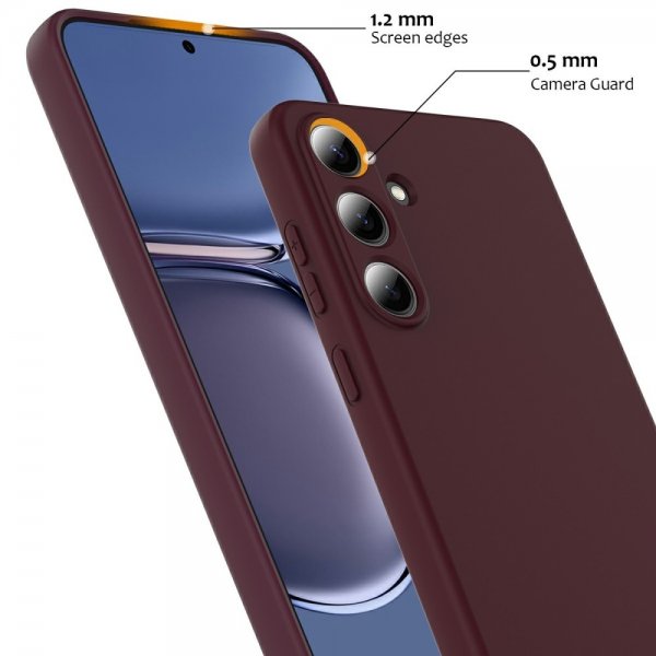 Samsung Galaxy S25 Plus Cover med Rem Silikone MagSafe Vinrød