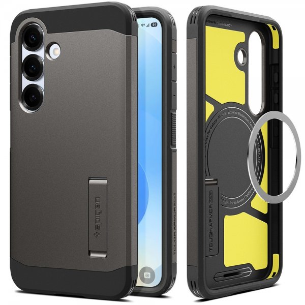 Spigen Samsung Galaxy S25 Plus Cover Tough Armor MagFit Gunmetal