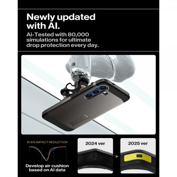 Spigen Samsung Galaxy S25 Plus Cover Tough Armor MagFit Gunmetal