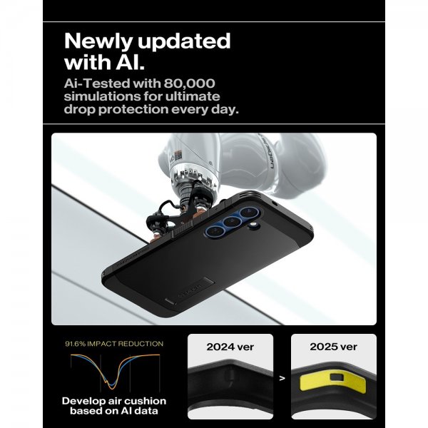 Spigen Samsung Galaxy S25 Plus Cover Tough Armor MagFit Sort