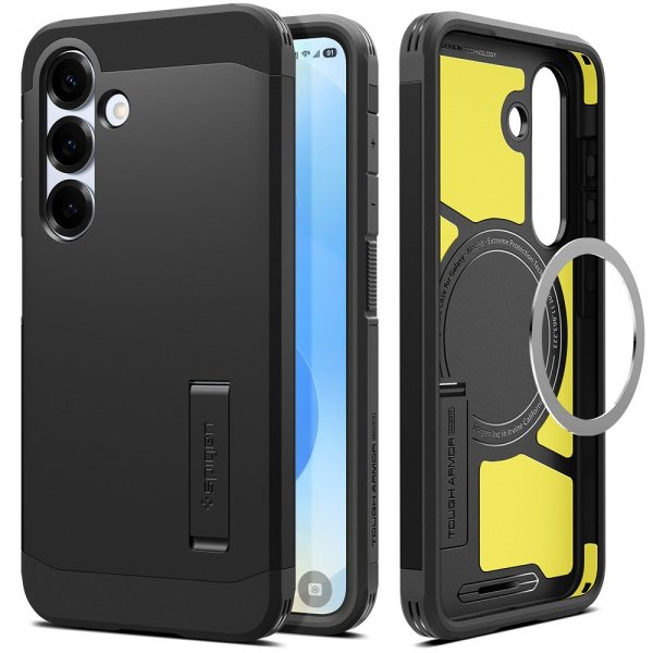 Spigen Samsung Galaxy S25 Plus Cover Tough Armor MagFit Sort