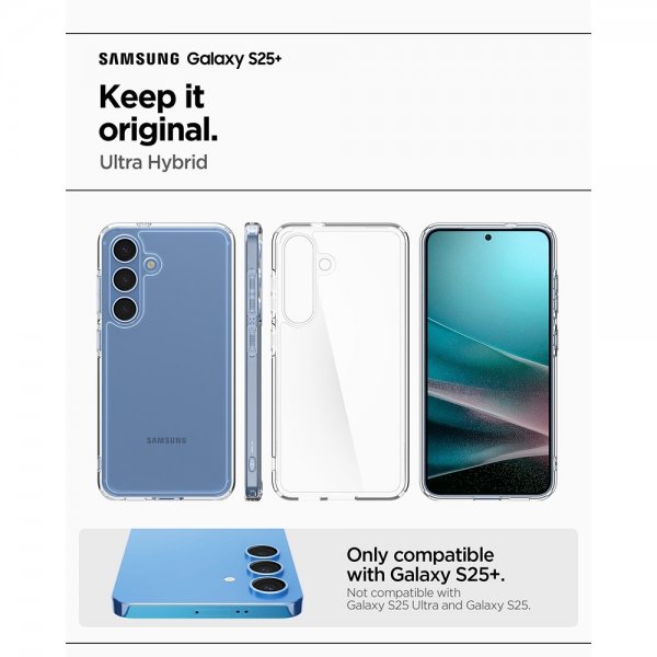 Spigen Samsung Galaxy S25 Plus Cover Ultra Hybrid Crystal Clear