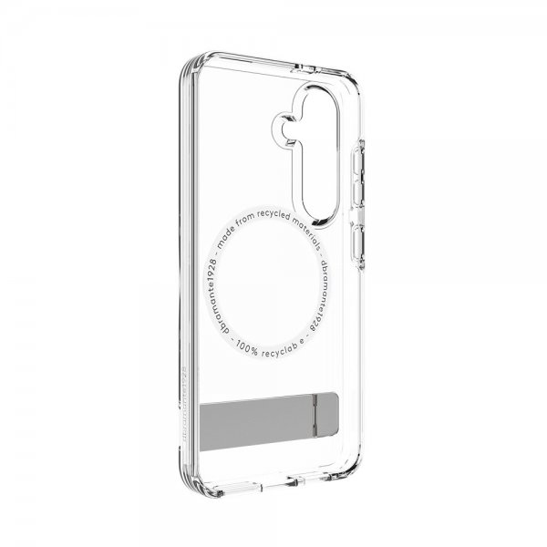 dbramante1928 Samsung Galaxy S25 Cover Iceland Pro Qi2 Kickstand Transparent