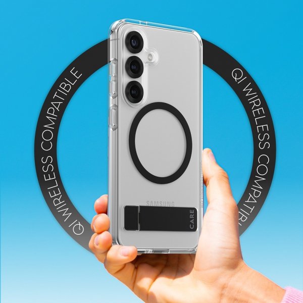 CARE by PanzerGlass Samsung Galaxy S25 Cover Kickstand MagSafe Sort