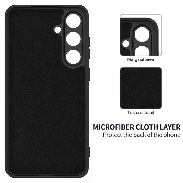 Samsung Galaxy S25 Cover med Strop Silikone Sort