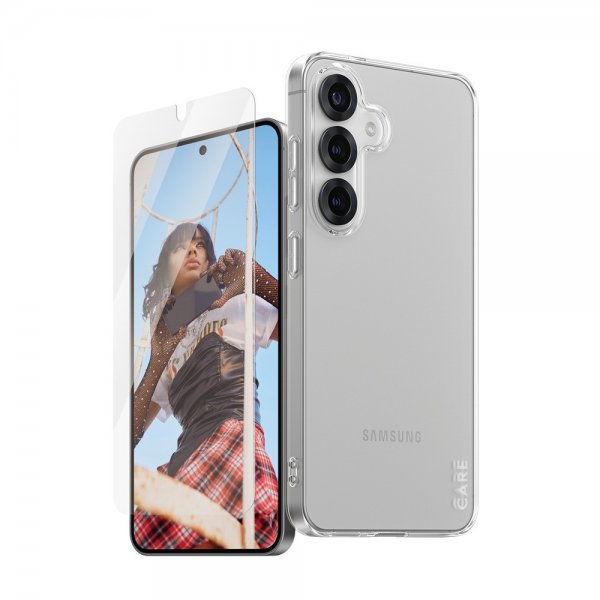 CARE by PanzerGlass Samsung Galaxy S25 Cover og Skærmbeskyttelse Fashion 2-i-1 Bundle