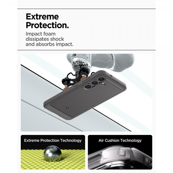Spigen Samsung Galaxy S25 Cover Rugged Armor MagFit Marble Gray