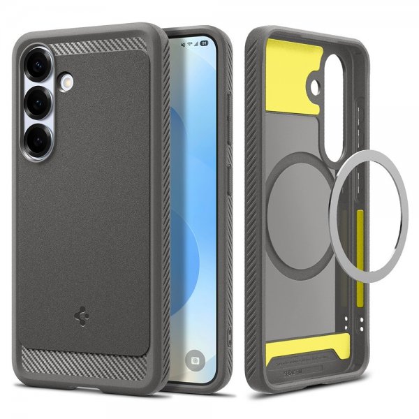 Spigen Samsung Galaxy S25 Cover Rugged Armor MagFit Marble Gray