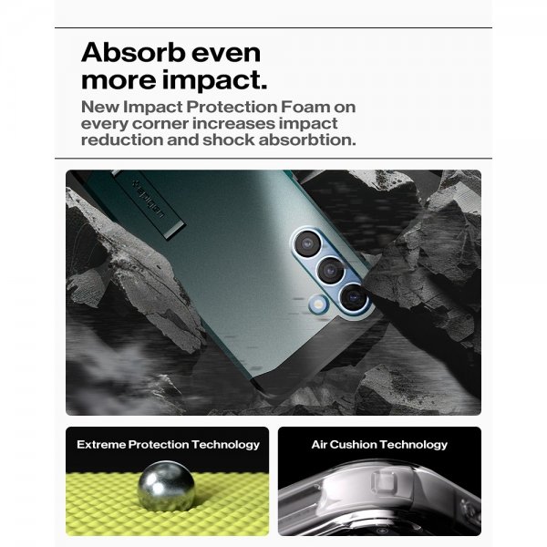 Spigen Samsung Galaxy S25 Cover Tough Armor MagFit Abyss Green