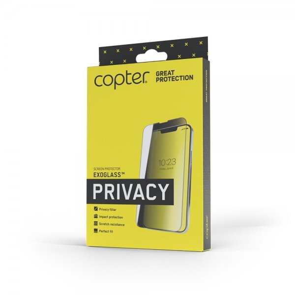 Copter Samsung Galaxy S25 Skærmbeskyttelse Exoglass Flat Privacy
