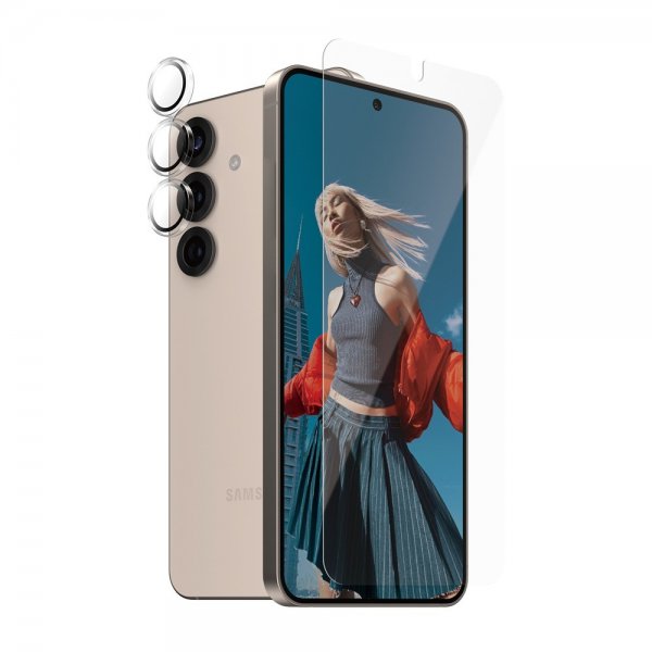 PanzerGlass Samsung Galaxy S25 Skærmbeskyttelse og Kamerabeskyttelse 2-i-1 Pakke