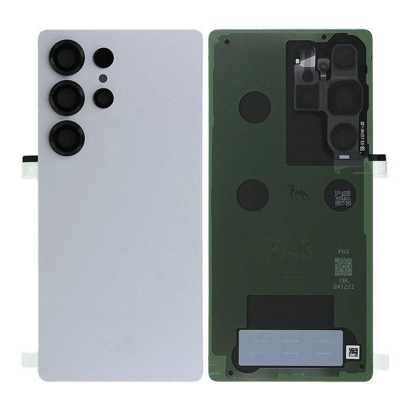 Samsung Galaxy S25 Ultra Bagcover Original - Titanium Hvid Sølv